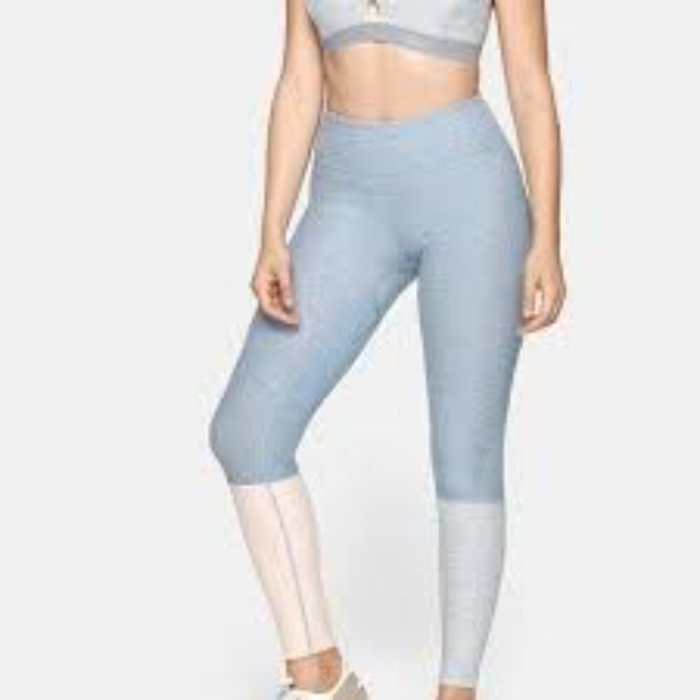 Outdoor Voices 7/8 Dipped Legging Colorblock Size S